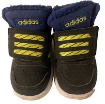 Adidas Boys Hoops 2.0 Mid GZ7799 Black Basketball Shoes Sneakers Size 4K - £26.48 GBP