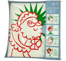 Target Multiples Christmas Holiday Cards Modern Santa Reindeer MCM 16 Cards - €12,81 EUR
