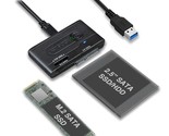 ICY DOCK 2.5 &amp; M.2 SATA III HDD SSD to USB 3.2 Gen 1 (5Gbps) Hard Drive ... - $54.99