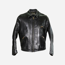 Black Genuine Biker Fit Motorcycle Real Cowhide Leather Jacket - £115.08 GBP