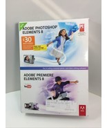 Genuine Original OEM Adobe Photoshop Elements 8 And Premier Elements 8 w... - $39.59