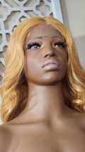 MITIMES #27 Honey Blonde Lace Front Wig Glueless Body Wave Lace Front Wigs... - £26.49 GBP