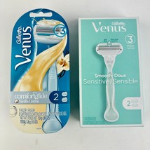 Gillette Venus: Comfortglide Vanilla Creme + Smooth Sensitive 2 Razors Each NEW - £13.91 GBP