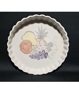 Chatham Potters Country Harvest Quiche Tart Baking Pan Dish Vintage Disc... - $48.90 CAD