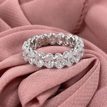 Eternity Damen Ehering Oval Schliff Kunstdiamanten Grown Diamant 14K 3.75 - 4.75 - £2,335.80 GBP+