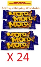 24 Piece Cadbury Moro Caramel Nougat Chocolate Bar 38 gm Each Free Fast ... - $66.46