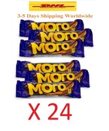 24 Piece Cadbury Moro Caramel Nougat Chocolate Bar 38 gm Each Free Fast Shipping - $66.46
