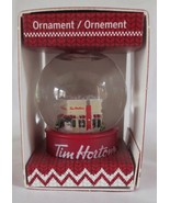 2015 Tim Horton&#39;s Store Cafe Snow Globe Christmas Tree Ornament Canada NEW - €12,81 EUR
