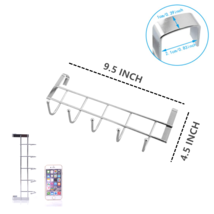 Kitchen Cabinet Rack Hook Cloth Storage Hanger Bathroom Towel Door Metal... - £5.44 GBP