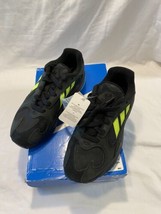 Adidas Yung-1 Trail Shoes Black Neon Color Pop Mens 8 New in Box EE5321  - £49.99 GBP