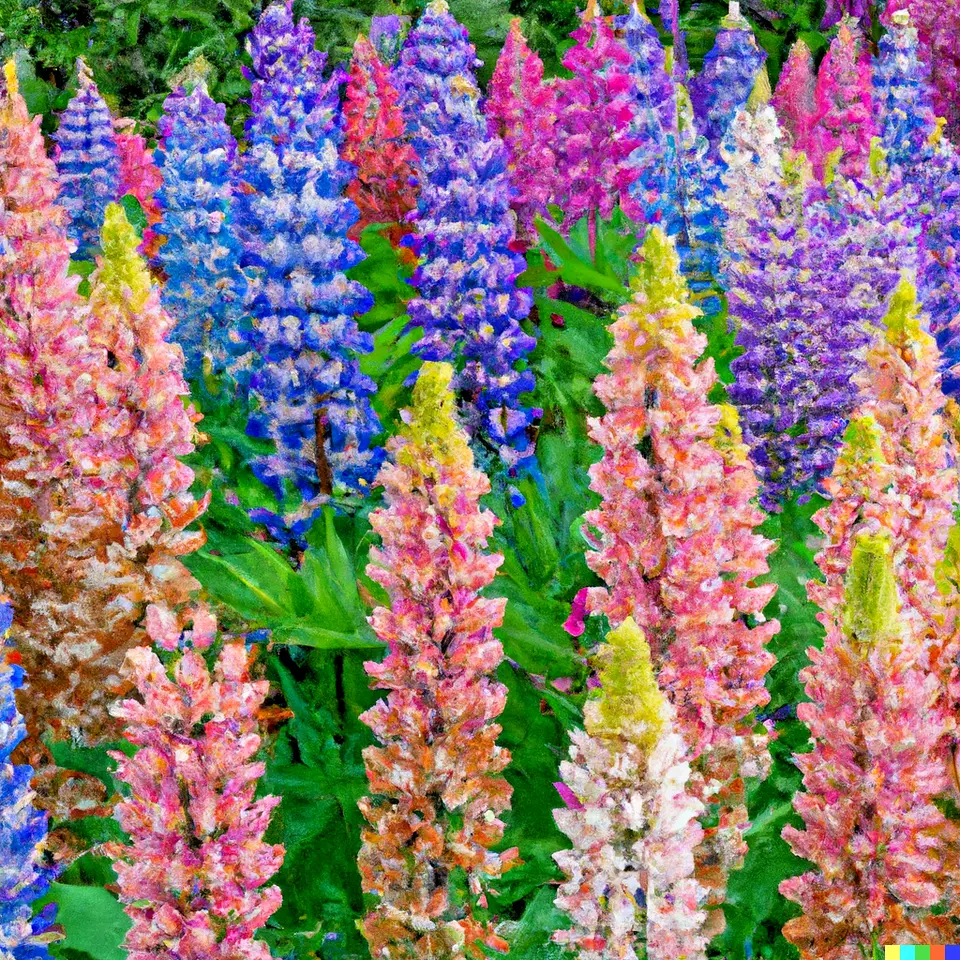 SYST 100 Seeds Dwarf Lupine Lupinus Hartwegii Pixie Delight Mix Annual Flowers - £7.10 GBP