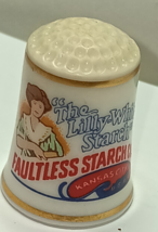 Vintage 1980 The Lilly-White Starch, Faultless Starch Co. Advertising Th... - $4.99
