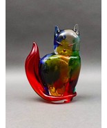 Vetro Artistico Murano Italy Vintage Cat Glass Sculpture Mario Costantin... - £393.21 GBP