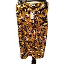 Nine West Skirt Women&#39;s Fall Front Ruched Midi Skirt Size Medium Side Zip - €12,98 EUR