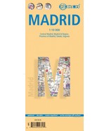 Madrid - Laminated Borch City Map - $16.81 CAD