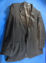1 BUTTON DESIGNER RAFFINATI BLACK SUIT JACKET TUXEDO 44L / 44 LONG MADE ... - $981.82 MXN