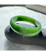 Hetian green nephrite jade bangle bracelet 和田碧玉手鐲 - $2,230.00