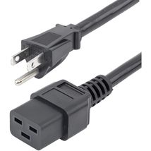 StarTech.com 6ft (1.8m) Heavy Duty Power Cord, NEMA 5-15P to C19 AC Power Cord,  - $35.23