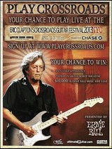 Eric Clapton Plays Crossroads 2013 Ernie Ball Guitar Strings Contest ad print - £3.32 GBP