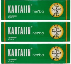 3 PACK Kartalin Herba Body Ointment For Psoriasis Dandruff Eczema 100ml - $105.00