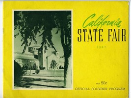 1947 California State Fair Official Souvenir Program Tommy Dorsey Rudy Vallee - £59.28 GBP