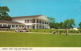 Ocala Florida~Golden Hills Turf &amp; Country CLUB-GOLF CARTS~1968 Postcard - £7.78 GBP
