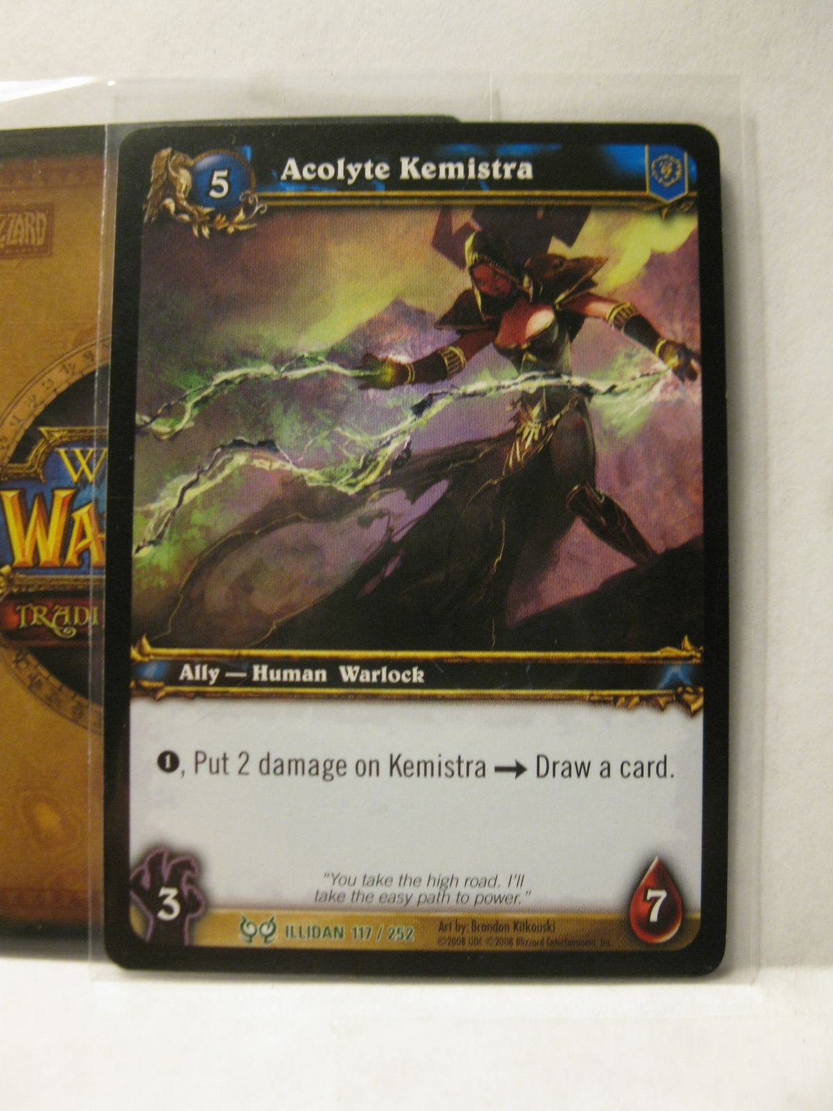 Primary image for (TC-1562) 2008 World of Warcraft Trading Card #117/252: Acolyte Kemistra