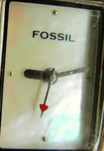 Fossil F2 All Stainless Steel WR 100 ft MoP Face Quartz New Batt Run Woman Watch - £27.69 GBP
