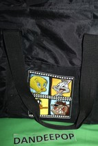 Warner Bros WB Embroidered Zip Top Tote Bag Looney Tunes Bugs Tweety Daffy Taz - £30.92 GBP