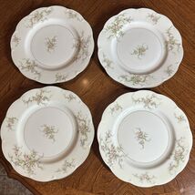 Theodore Haviland New York ROSALINDE DINNER PLATES 10 5/8" Gold Edge 4 V... - $34.64
