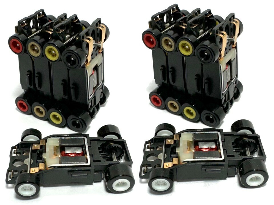 10pc Lot of BULLDOG SRT Super AFX Turbo HO Slot Car Chassis Quick 5 Whee... - $288.99