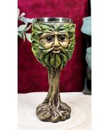 Ebros Whimsical Forest Spirit Greenman Deity Wine Goblet Chalice Cup 6oz - $438.49 MXN