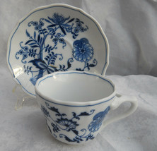 4 BLUE DANUBE COFFEE CUP SAUCER SETS BANNER MARK ONION Vintage - $29.69