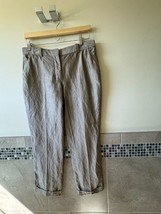 Alexander McQueen Taupe Linen Blend Tapered Leg Trousers SZ IT 44/US 8 I... - $1,642.36 MXN
