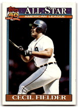 1991 Topps #386 Cecil Fielder NM-MT Tigers AS ID:43311 - $1.67