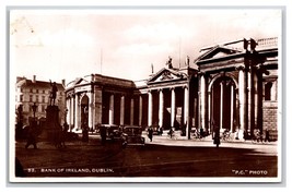 RPPC Bank of Dublin Street View Ireland UNP Postcard P28 - £3.01 GBP