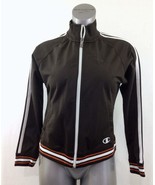 Champion Women&#39;s Size Medium Brown Long Sleeve Mock Full Zip Track Jacket - $7.92