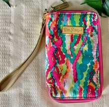 Lilly Pulitzer Wallet Wristlet Smartphone Phone Purse Multicolor Colorful NWOT - £23.12 GBP