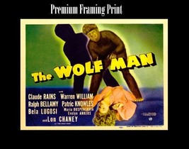 Wolf Man 1943 Poster Premium Quality Print For Framing Many Sizes Available - £16.99 GBP
