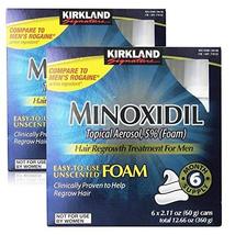 New Kirkland Signature Hair Regrowth Treatment Minoxidil Foam for Men; 8 Packs 4 - £426.74 GBP