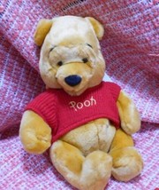 Lot: Winnie the Pooh 8&quot; + 6&quot; Piglet Plush Toys, Vintage Disney Bean Bag Stuffed - £15.14 GBP
