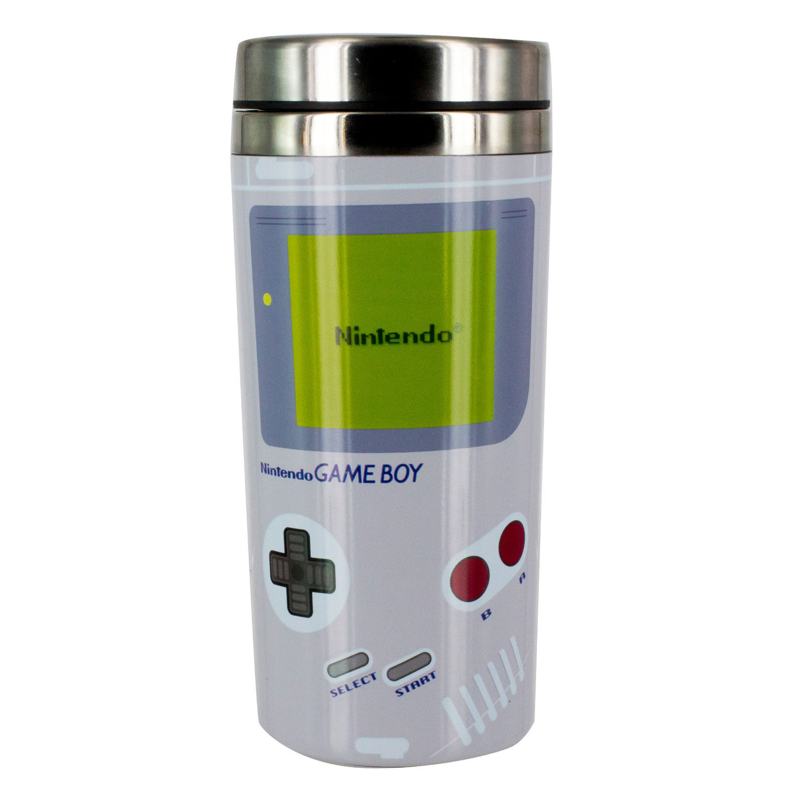 Primary image for Nintendo Game Boy Design Image Logo 15 oz Stainless Steel Travel Mug NEW BOXED