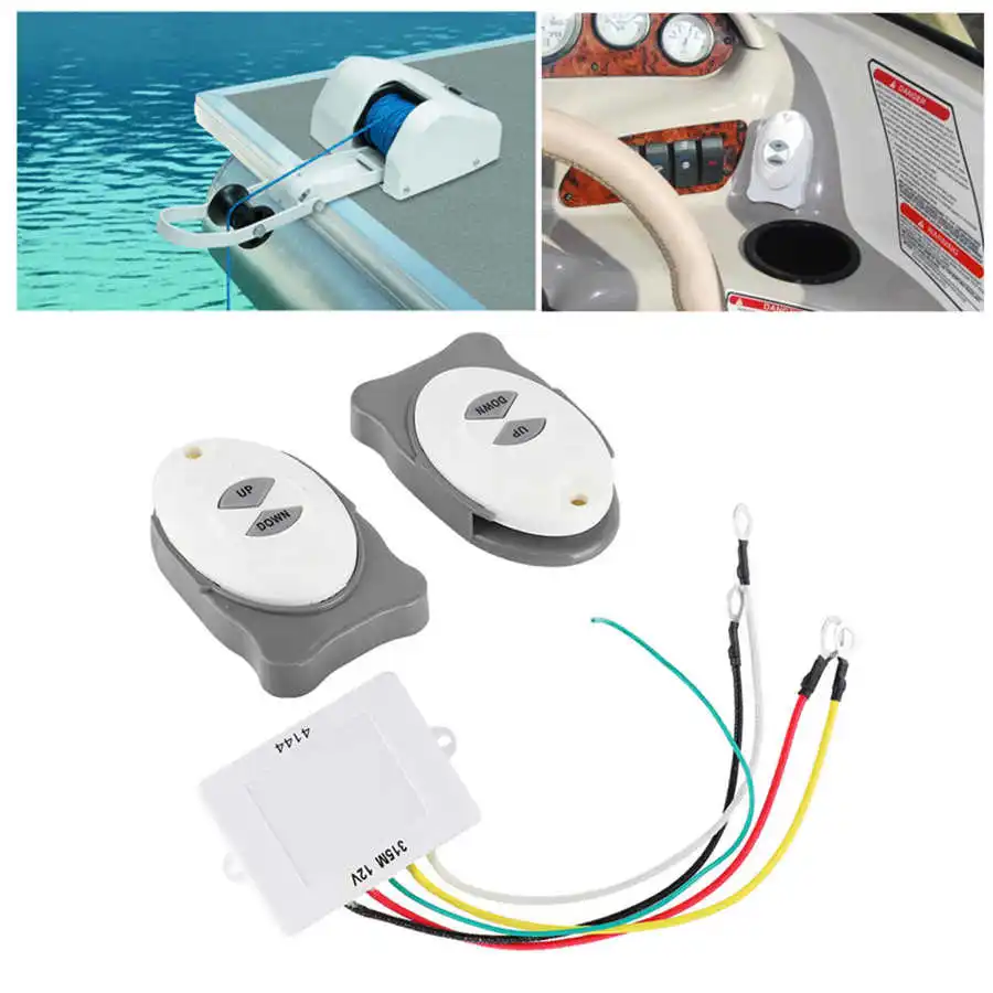 Anchor Remote Control Windlass Wireless Switch Trim Controller Marine Bo... - $32.92