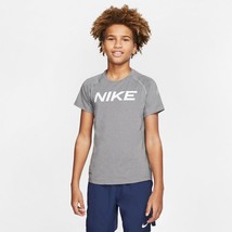 Nike Boys Pro Training Dri-FIT T-Shirt Carbon Heather, Medium - £18.78 GBP