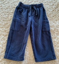 Jumping Beans Boys Navy Blue Pants Side Pockets 18 Months - $4.41