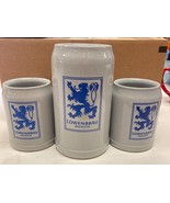 Set of 3 Vintage Lowenbrau Handmade Mugs from Germany - $1,069.13 MXN