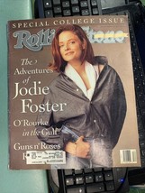 Rolling Stone Magazine March 21 1991 Rock Music Vintage Jodie Foster Guns Roses - £15.94 GBP