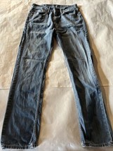 Levis 505 Jeans Mens 34x36 Regular Fit Straight Denim 100% Cotton Blue Y... - £19.46 GBP