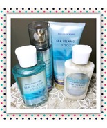 4 Bath &amp; Body Works SEA ISLAND SHORE Shower Gel Body Cream Body Lotion M... - $55.10