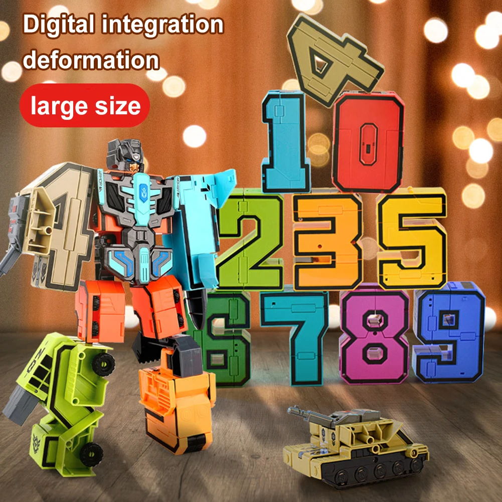 Large Composite Digital Deformation Toys Assembly Robot Dinosaur Diamond Mecha - £6.96 GBP+